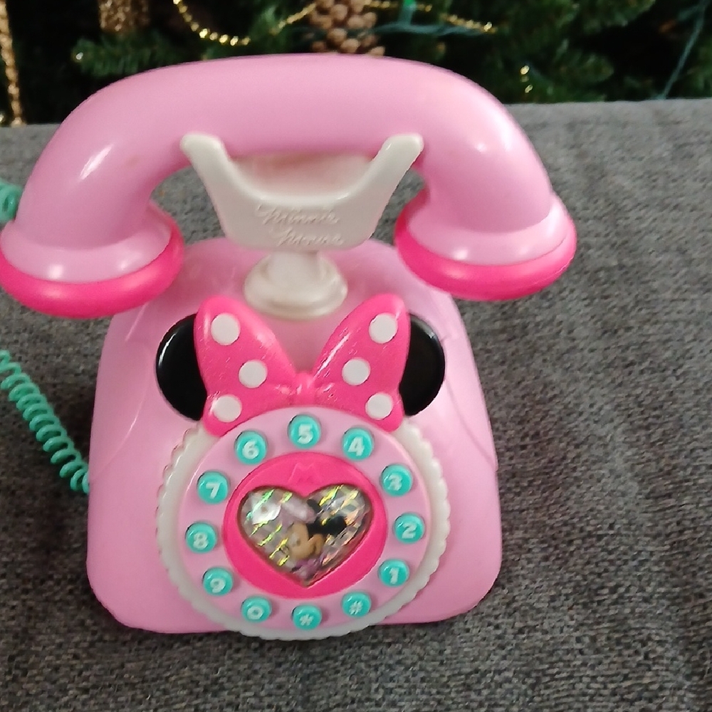 Pink Toy Phone with Bow